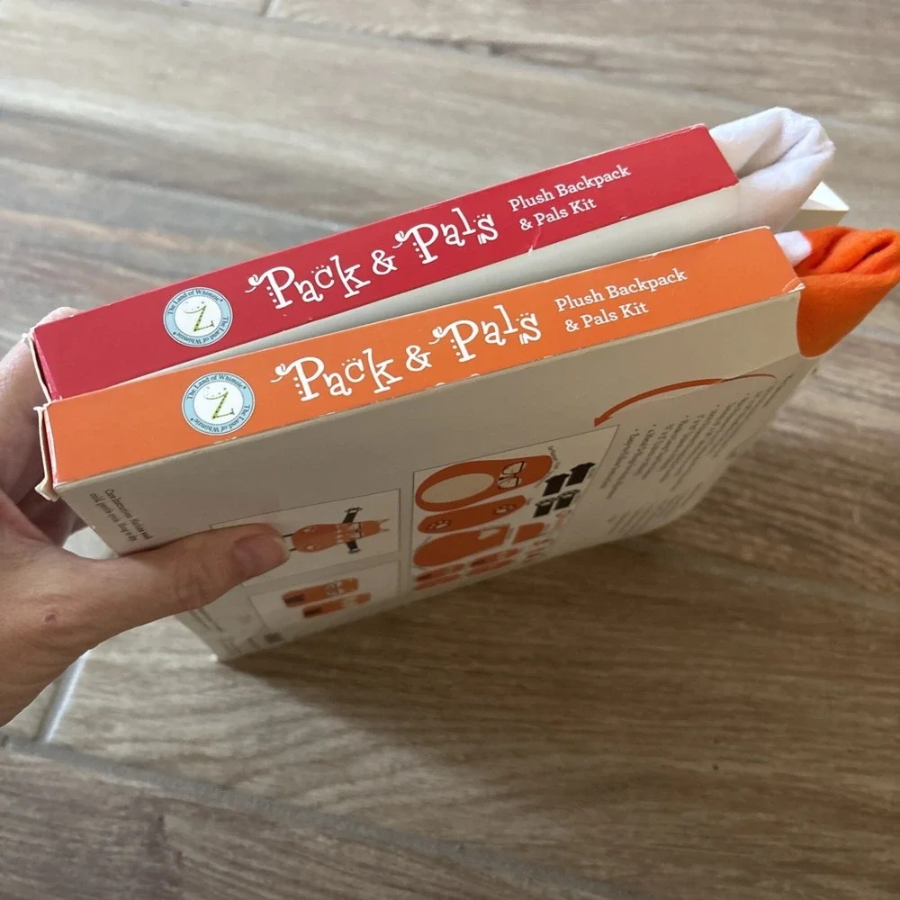 Pack & Pals Plush Penguin & Fox Backpack‎ Kits 13.25
